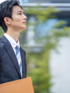 ビジネスマンの横顔